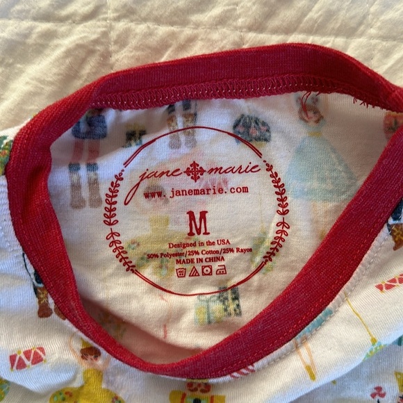 JANE MARIE Knit Pajama Set -Nutcracker Dreams Girls Medium 7/8 - Picture 4 of 6